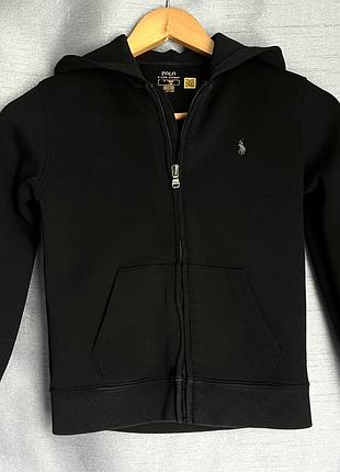 Дитяча чорна кофта зіп-худі polo ralph lauren