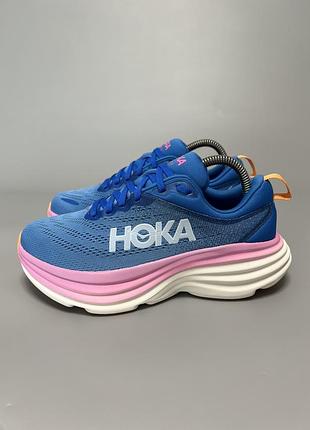 Кросівки на широку стопу для комфортної ходьби бігу тренувань hoka one one bondi 8 wide оригінал 1127954 csaa