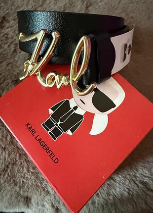 Ремінь жіночий шкіряний karl lagerfeld