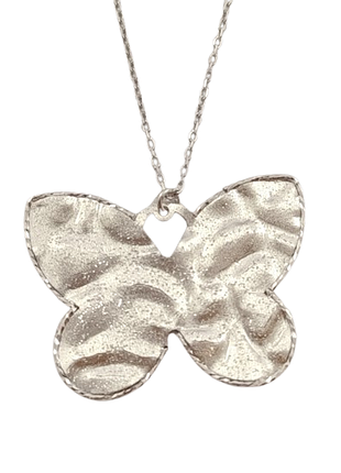 Серебряное колье "бабочка" 40-43 см butterfly-n