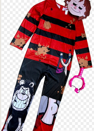 Непоседа хулиган с рогаткой tu англия dennis the menace gnasher карнавальный костюм на мальчика 9-10 лет
