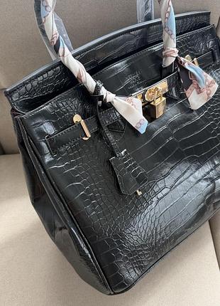 Сумка в стилі hermes крокодил