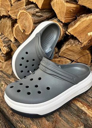 Мужские кроксы сабо crocband full force grey crocs crocs crocband full force grey унисекс crocs