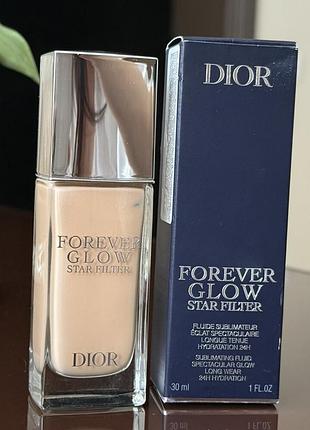 Dior forever glow star filter флюид для улучшения цвета лица увлажняющий