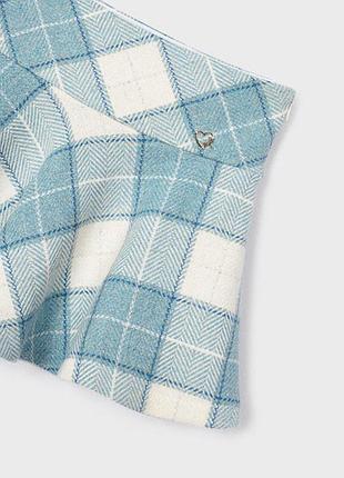 Юбка mayoral blue plaid skirt