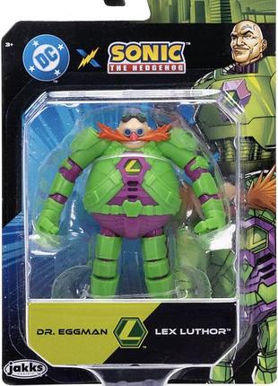 Колекційна фігурка dr. eggman as lex luthor (dc x sonic) jakks pacific — оригінал