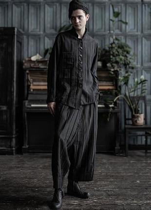 Люксові авангардні штани-спідниця sosnovska negligent strip skirt-pants