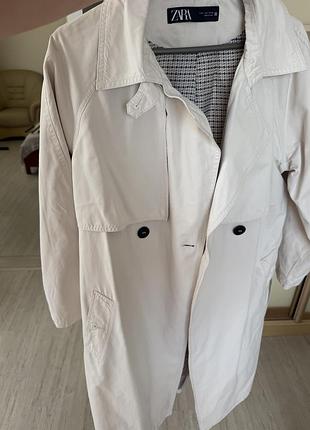 Продам плащ zara, бежевий, розмір л