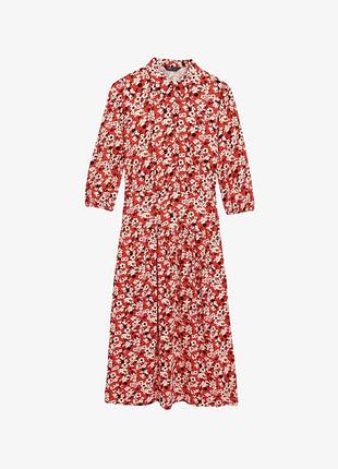 Нова сукня-сорочка міді в квіти marks & spencer petite, розмір s (eur 38 / uk 10)