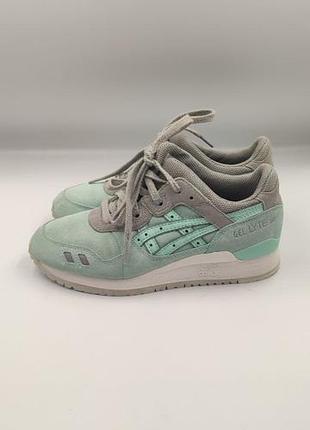Замшеві кросівки asics gel-lyte iii light mint / grey (оригінал) — розмір 36 (устілка 23.5 см)