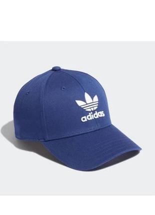 Спортивна кепка бейсболка adidas trefoil унісекс синього кольору оригінал