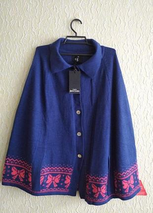 Новий кейп,кардиган,кофта,накидка, пончо, uk р.12, сток