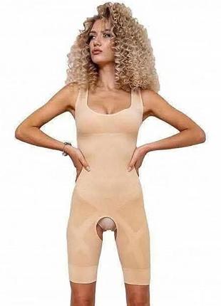 Новый женский корректирующий комбидресс m-l, 2xl-3xl, shapewear