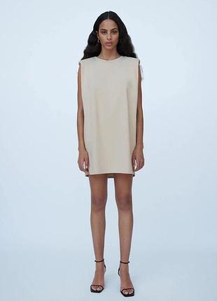 Котонова сукня футболка zara🌿