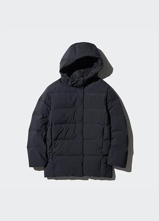 Безшовне пухове коротке пальто uniqlo ( зима)