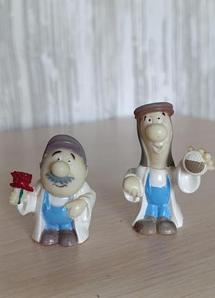 Вінтажні фігурки tetley tea folk (lyons tetley, 1994) рекламні фігурки