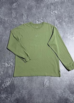 Лонгслів світшот nike l розмір оригінал фісташковий оливковий чоловічий стан ідеал
