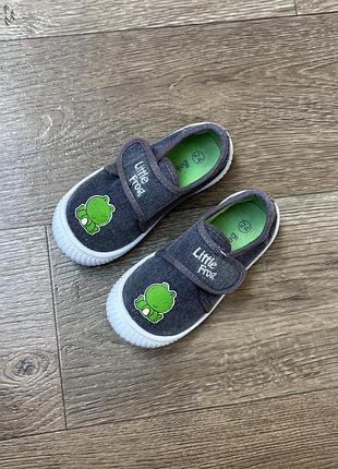 Дитяча текстильні капці тапки тапочки by bobbi shoes little frog р.24, устілка 15см. на стопу 14,5см. на 2-3р.