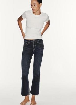 Вкорочені джинси кроп zara, р. 38/м, s
