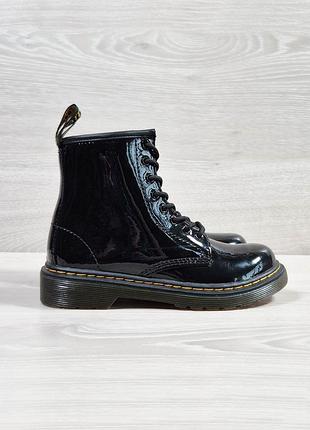 Детские лаковые кожаные демисезонные ботинки dr. martens 1460 оригинал, размер 31
