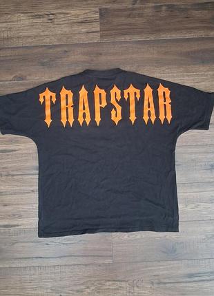 Оригінальна футболка trapstar par avion black orange