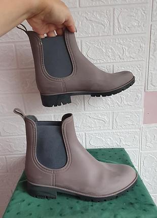 Силиконовые челси сапожки лайт какао