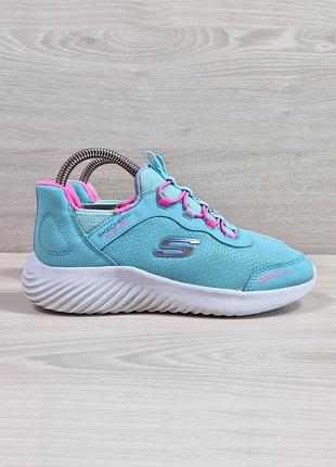 Дитячі кросівки без шнурівки для дівчинки skechers slip-ins оригінал, розмір 34