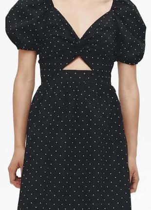 Сукня h&m котонова в горошок