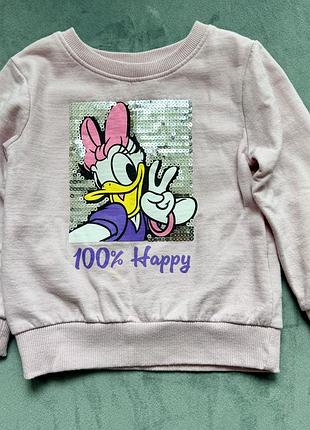 Блідо-рожевий світшот з пайетками 98 розмір