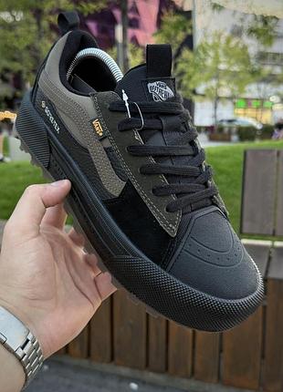 Кеди vans old skool mte-1 x gore-tex, хакі / чорні