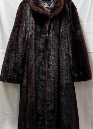 Розкішна норкова шуба saga mink superb quality, греція