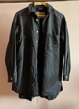 Джинсова сорочка &denim h&m oversize