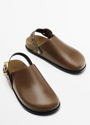 Коричневі шкіряні трендові клоги тапки massimo dutti
☝️☝️☝️☝️☝️☝️☝️☝️☝️☝️☝️☝️
