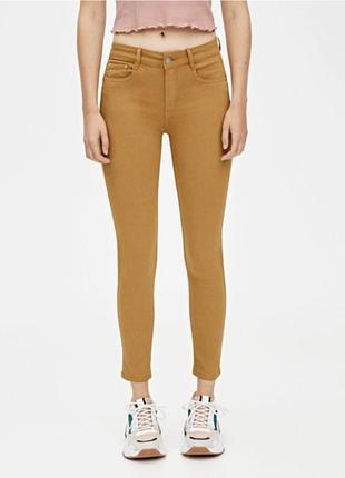 Джинси гірчичного кольору слім slim jean's 26 розмір pull&bear стрейч