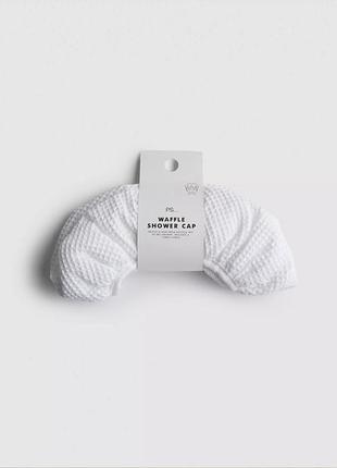 Шапочка для душа primark pps waffle shower cap, белая