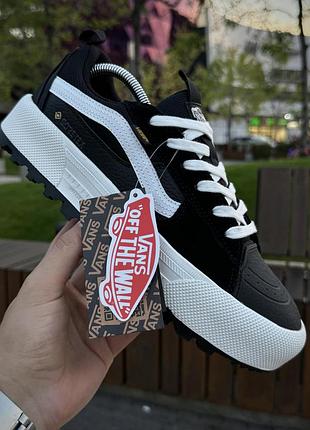 Кеди vans old skool mte-1 x gore-tex, чорно-білі