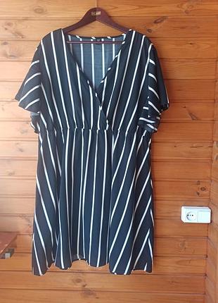 Гарна сукня у смужку р.4xl