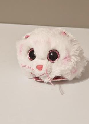 Ty puffies - tabor the pink & white tiger (4 inch)