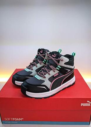 Детские осенние кроссовки puma evolve trail kids eu 30–32,5 (19–20,7 см) водоотталкивающие