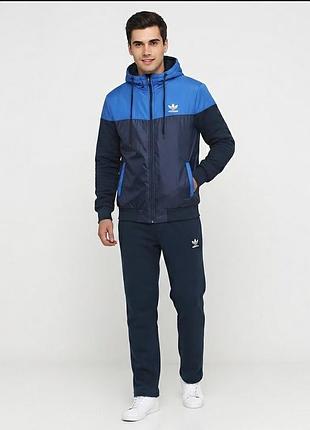 Спортивный костюм с капюшоном,adidas, размер 48- 50