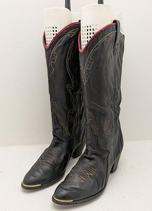 Кожаные казаки / ковбойские сапоги acme made in usa (vintage)