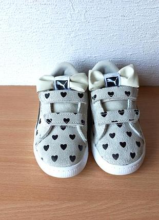 Кожаные кроссовки puma 24,5-25 р. стелька 16 см.