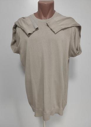 Мужская кофта свитшот тонкая xl/xxl ог 128-140 см