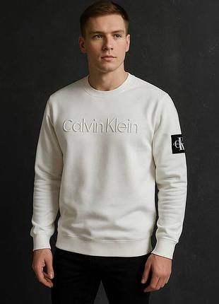 Чоловічий світшот calvin klein white