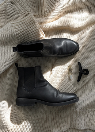 Кожаные ботинки челси massimo dutti (оригинал), 39