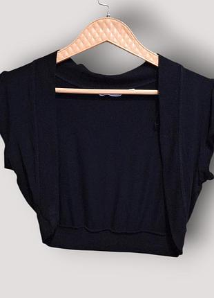 Чорне болеро new look з коротким рукавом, uk 14 / l