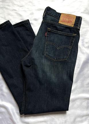 Темно-сині чоловічі джинси бренду levi's 514