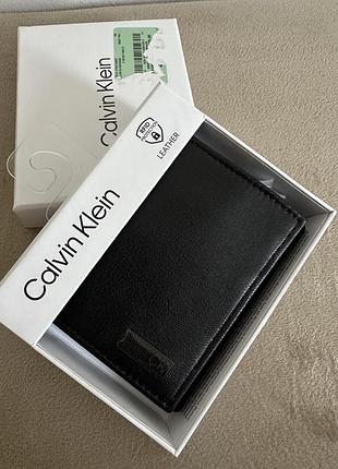 Новий чоловічий, шкіряний портмоне calvin klein