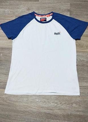 Мужская футболка superdry , размер l .