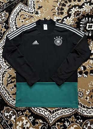 Чоловічий оригінальний тренувальний лонгслів adidas dfb (збірна німеччини, 2018) оригінал original germany джерсі футбольне футболка з довгим рукавом